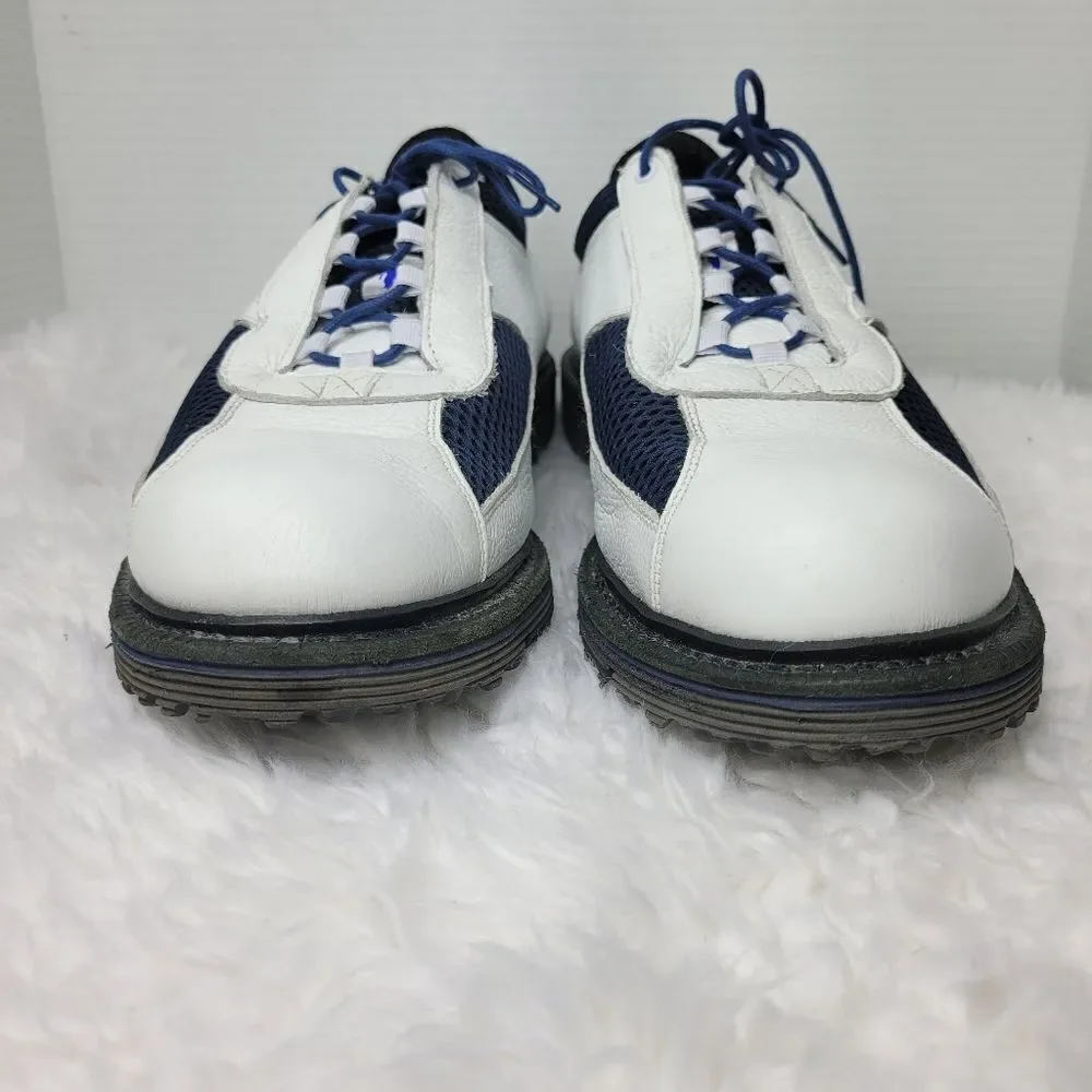 Allen Edmonds Jack Nicklaus Mens Shoes size 11 White Navy Hybrid Spikeless Golf